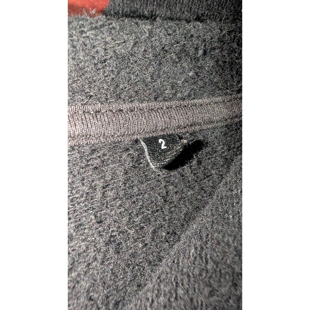 The Kooples X Sport Black Cropped Hoodie Size 2 Logo Spellout Pullover Y2K - Picture 5 of 5